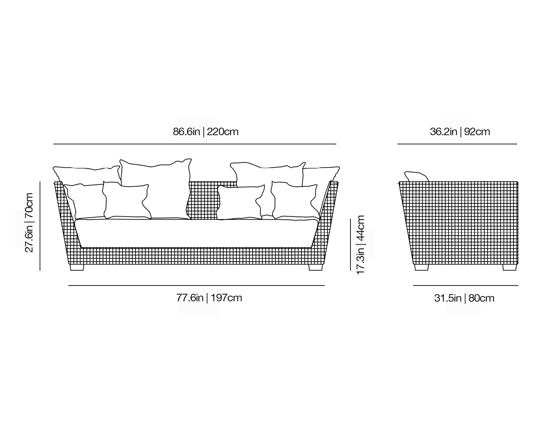 InOut 503 Sofa | Gervasoni | JANGEORGe Interior Design