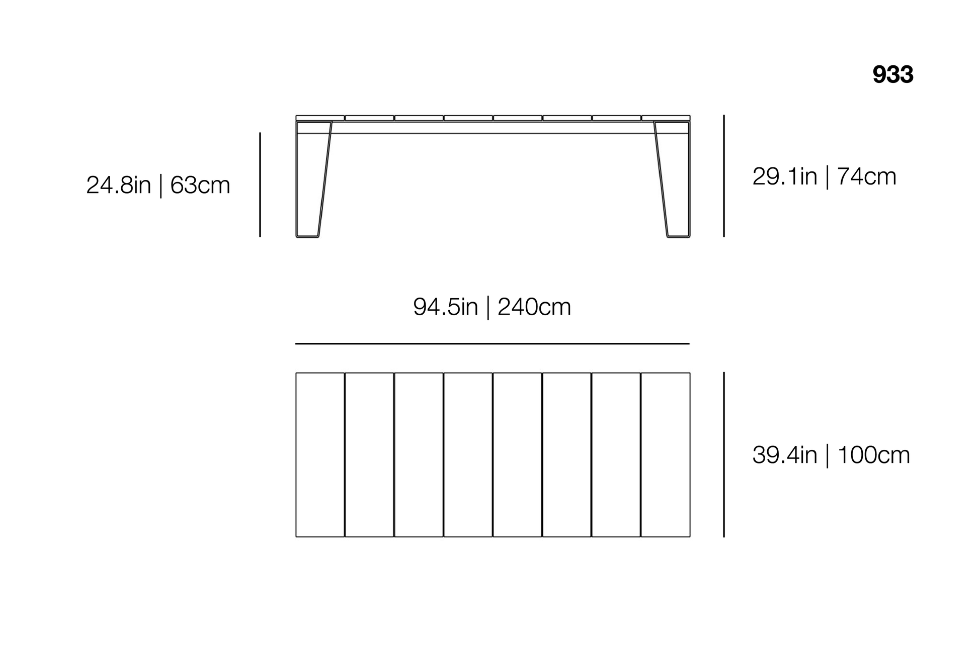 InOut 933 Outdoor Dining Table | Gervasoni | JANGEORGe Interior Design