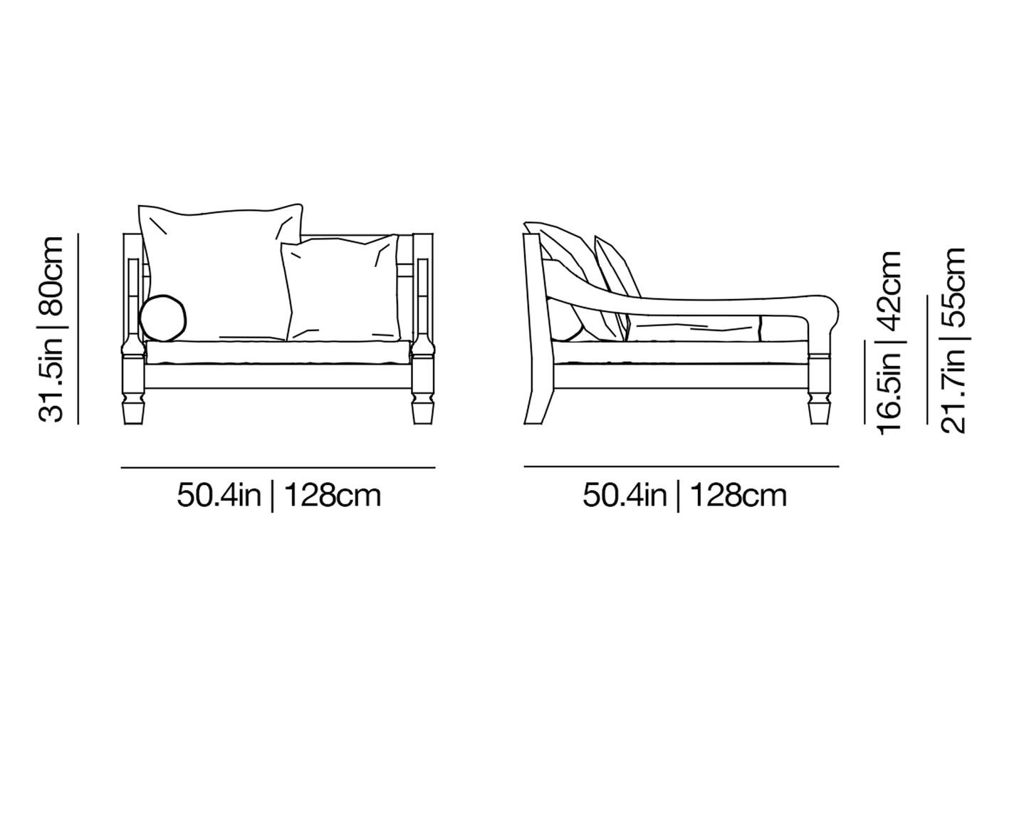 Jeko 01 Outdoor Loveseat | Gervasoni | JANGEORGe Interior Design