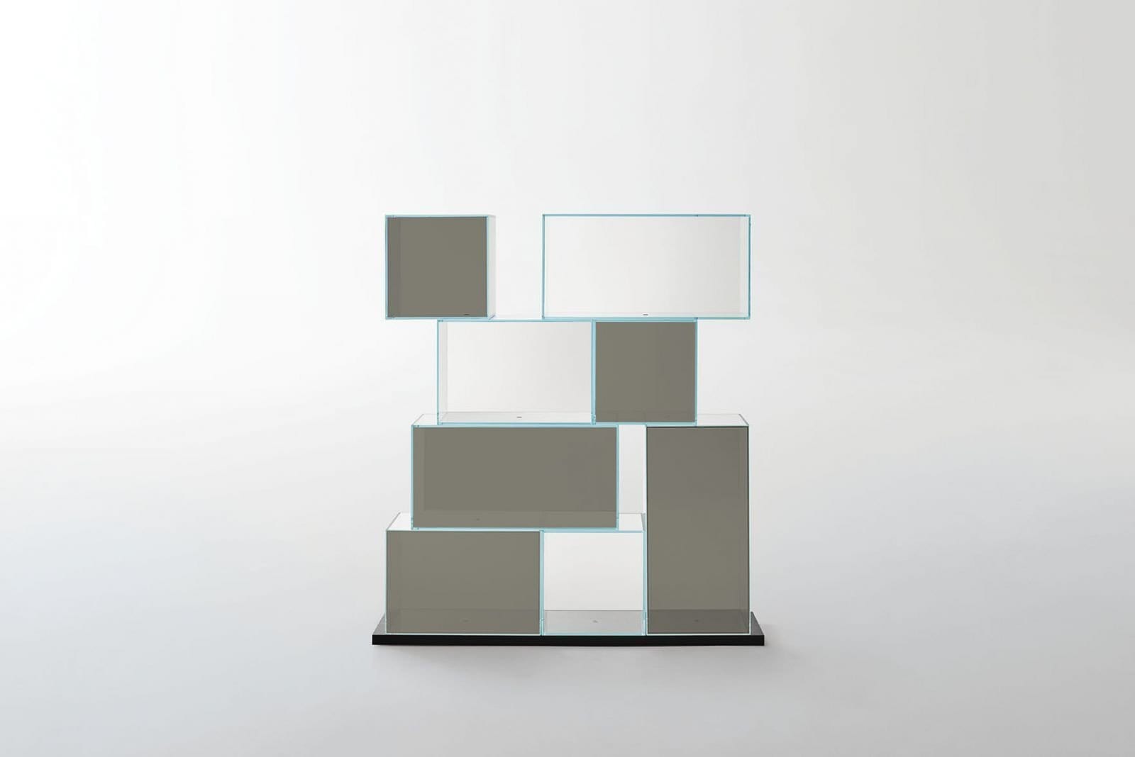 Quantum Glass Bookcase | Glas Italia | JANGEORGe Interior Design