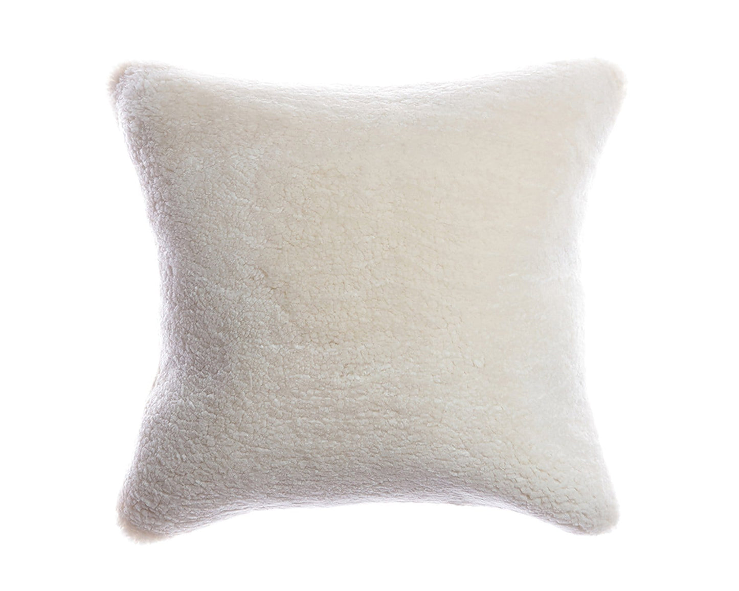 Shearling Ivory Square Pillow | Homelosophy | JANGEORGe Interior Design