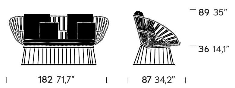 Cala - 2-Place Sofa | Kettal | JANGEORGe Interior Design