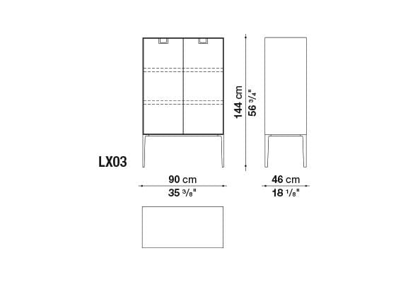 Alcor Storage Unit | Maxalto | JANGEORGe Interior Design