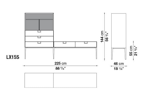 Alcor Storage Unit | Maxalto | JANGEORGe Interior Design