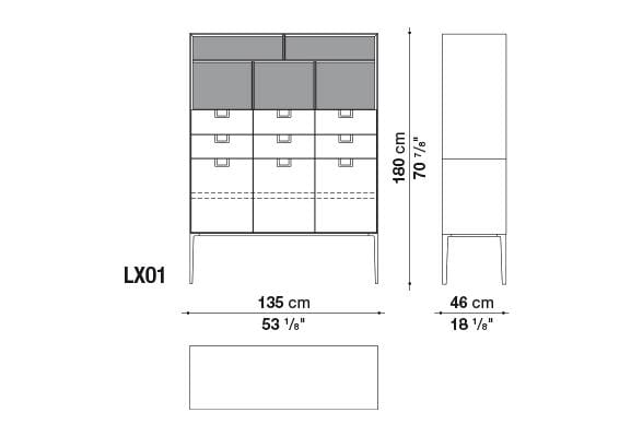 Alcor Storage Unit | Maxalto | JANGEORGe Interior Design