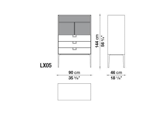 Alcor Storage Unit | Maxalto | JANGEORGe Interior Design