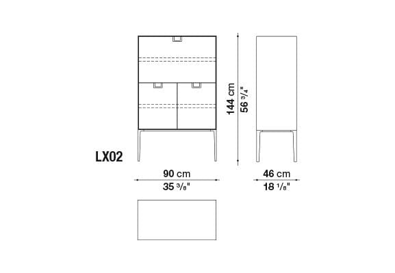 Alcor Storage Unit | Maxalto | JANGEORGe Interior Design