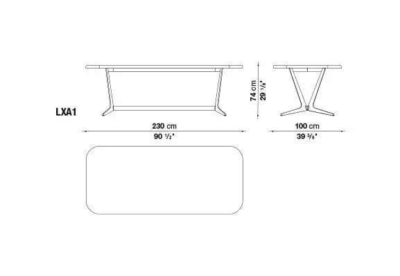 Astrum Table | Maxalto | JANGEORGe Interior Design