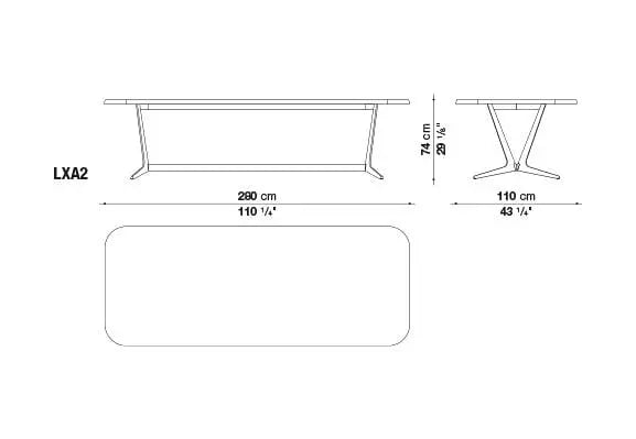 Astrum Table | Maxalto | JANGEORGe Interior Design