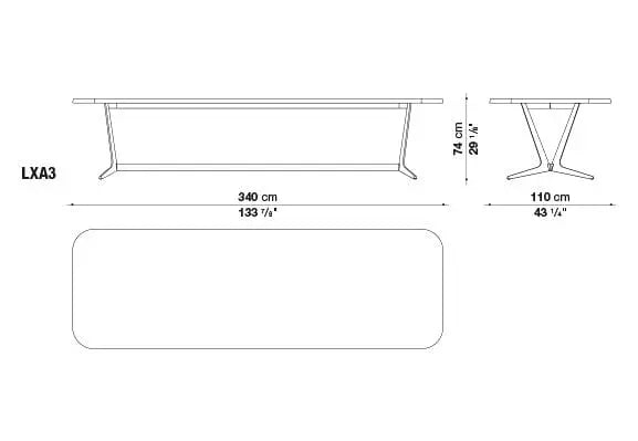 Astrum Table | Maxalto | JANGEORGe Interior Design