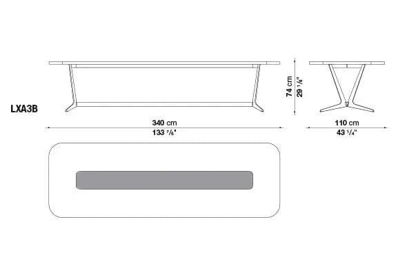 Astrum Table | Maxalto | JANGEORGe Interior Design