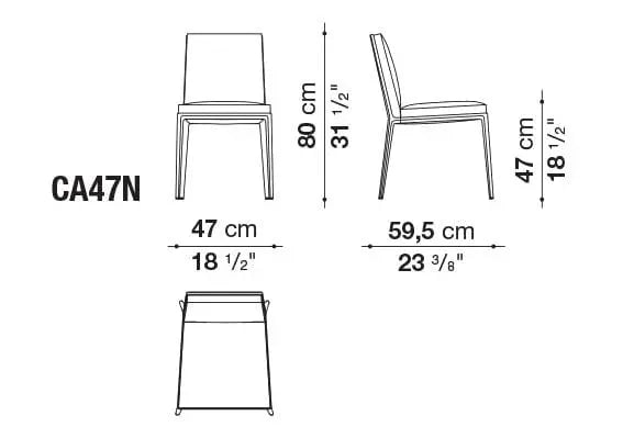 Caratos Chair | Maxalto | JANGEORGe Interior Design