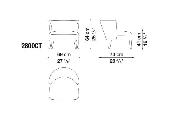 Febo Armchair | Maxalto | JANGEORGe Interior Design