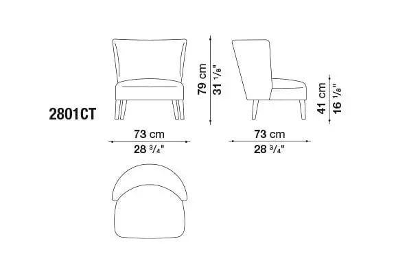 Febo Armchair | Maxalto | JANGEORGe Interior Design