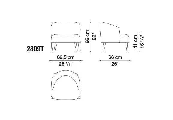 Febo Armchair | Maxalto | JANGEORGe Interior Design