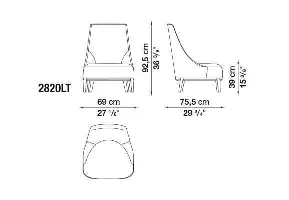 Febo Armchair | Maxalto | JANGEORGe Interior Design