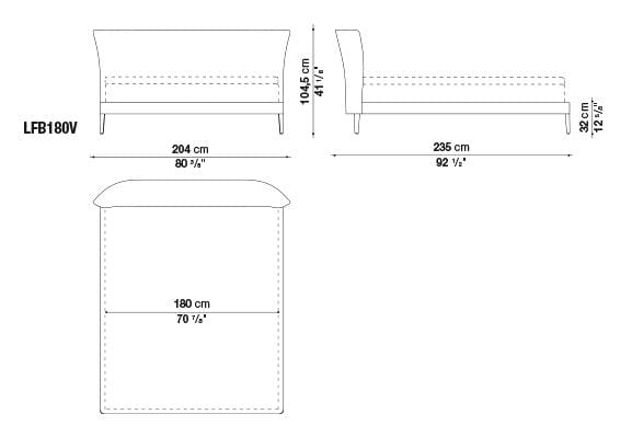 Febo Bed | Maxalto | JANGEORGe Interior Design