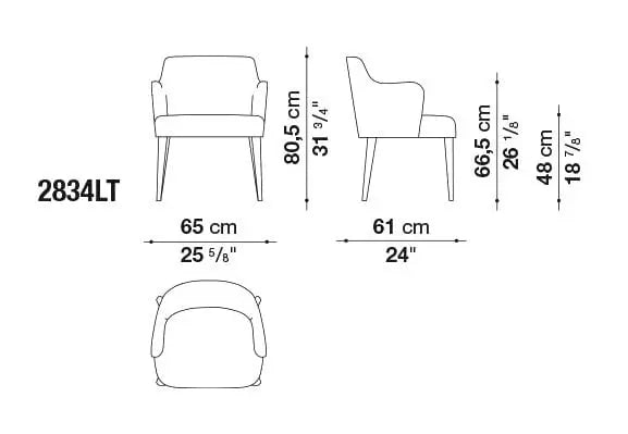 Febo Chair | Maxalto | JANGEORGe Interior Design