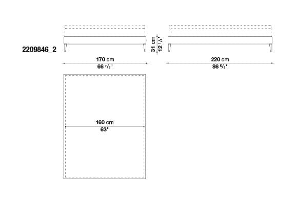 Filemone - Ovidio Bed | Maxalto | JANGEORGe Interior Design