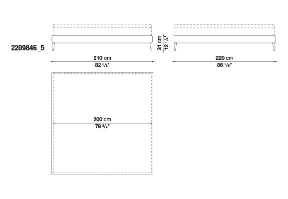 Filemone - Ovidio Bed | Maxalto | JANGEORGe Interior Design