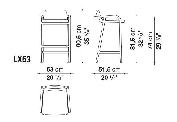 Fulgens Barstool | Maxalto | JANGEORGe Interior Design