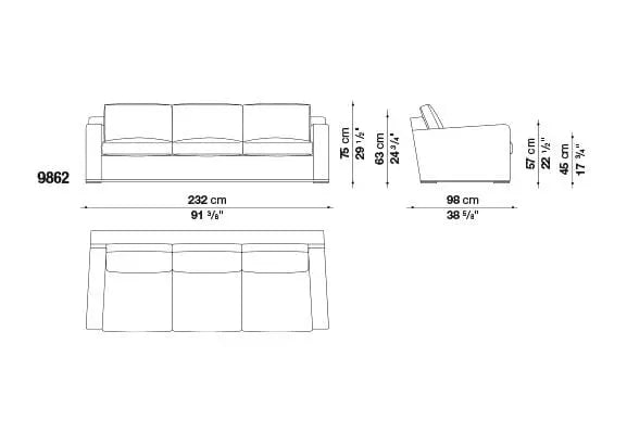 Imprimatur Sofa | Maxalto | JANGEORGe Interior Design