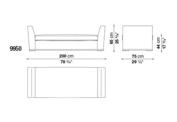 Intervallum Bench | Maxalto | JANGEORGe Interior Design