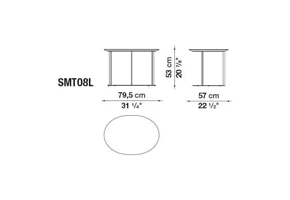 Pathos Small Table | Maxalto | JANGEORGe Interior Design