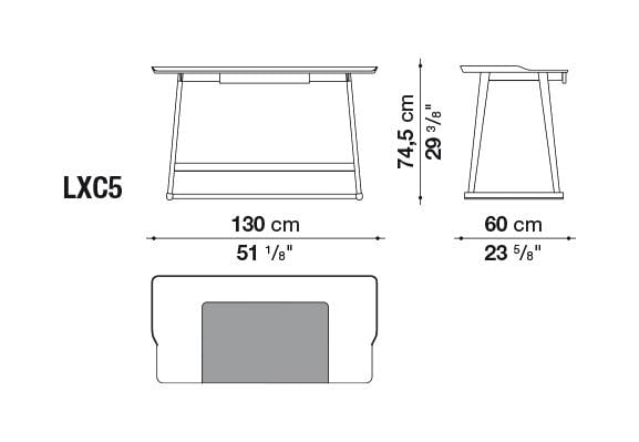 Recipio '14 Writing Desk | Maxalto | JANGEORGe Interior Design