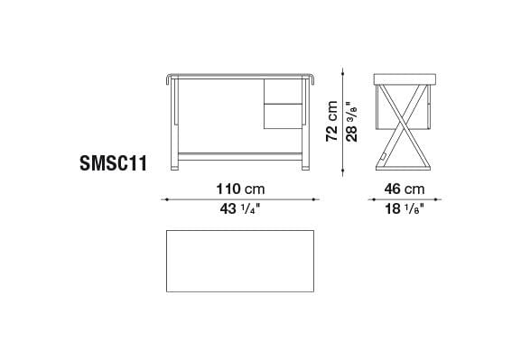 Sidus Writing desk | Maxalto | JANGEORGe Interior Design