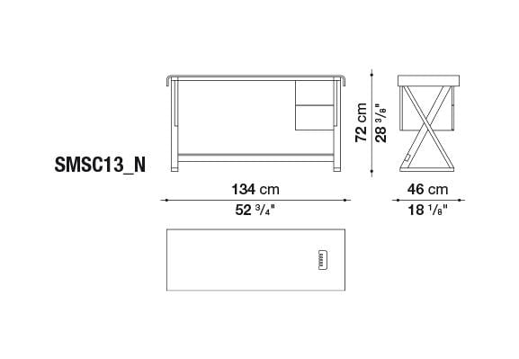 Sidus Writing desk | Maxalto | JANGEORGe Interior Design