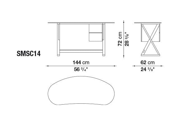 Sidus Writing desk | Maxalto | JANGEORGe Interior Design