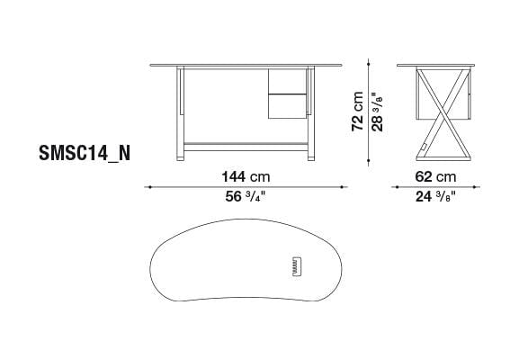 Sidus Writing desk | Maxalto | JANGEORGe Interior Design