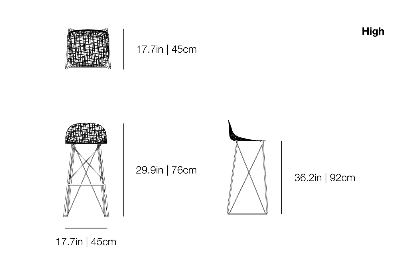 Carbon Barstool | Moooi | JANGEORGe Interior Design