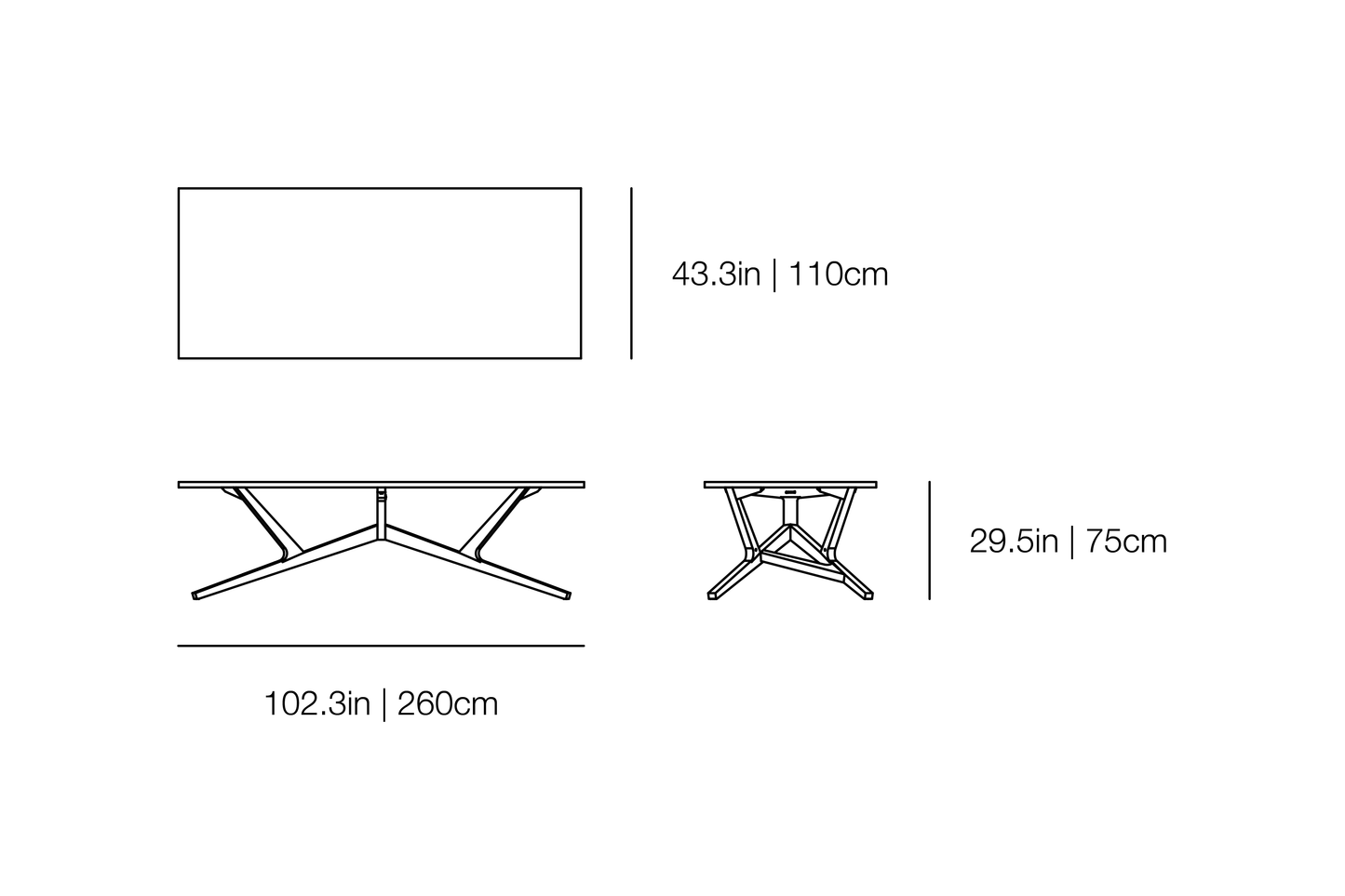 Liberty Table Dining Table | Moooi | JANGEORGe Interior Design