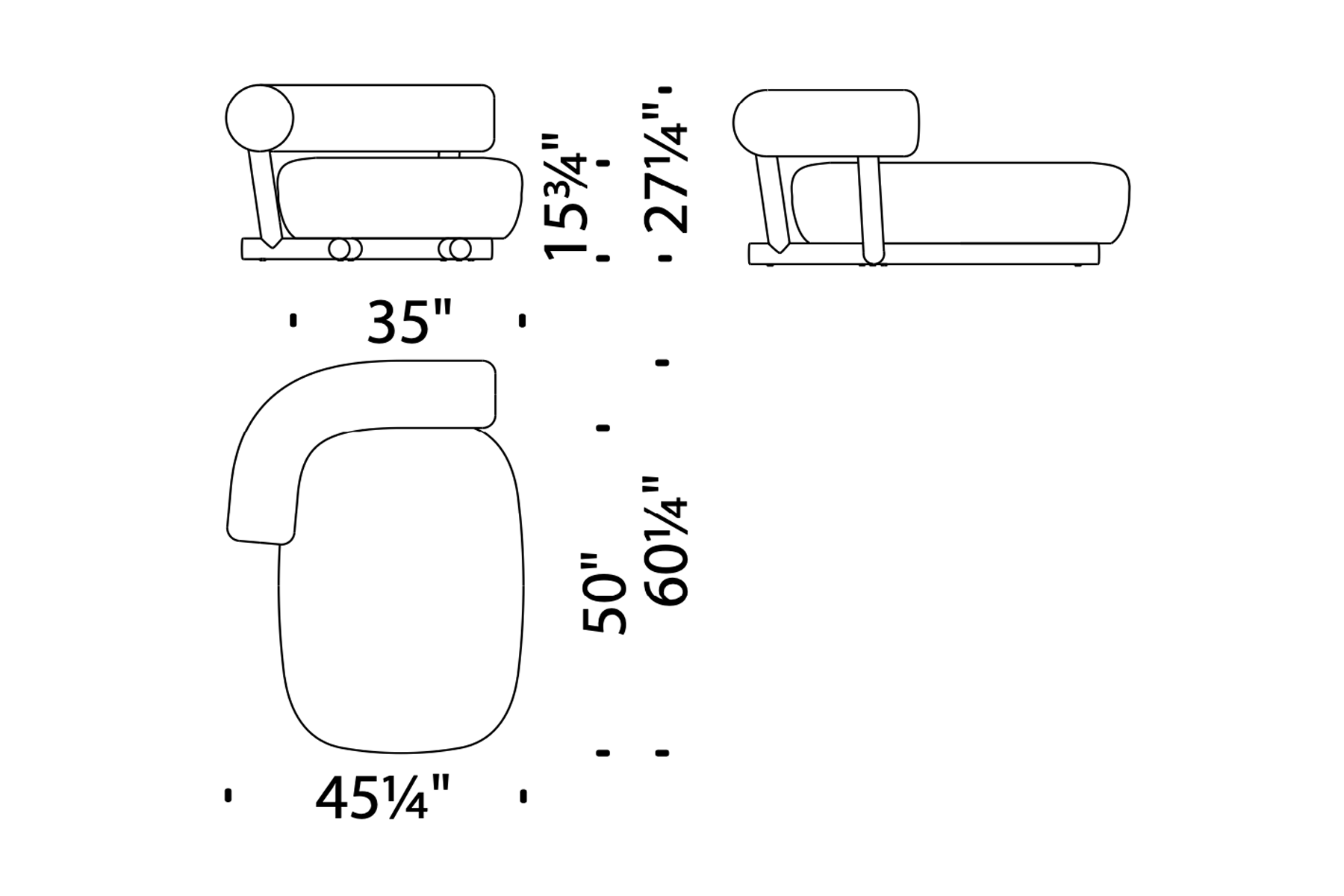 Pipe Chaise Longue | Moroso | JANGEORGe Interior Design