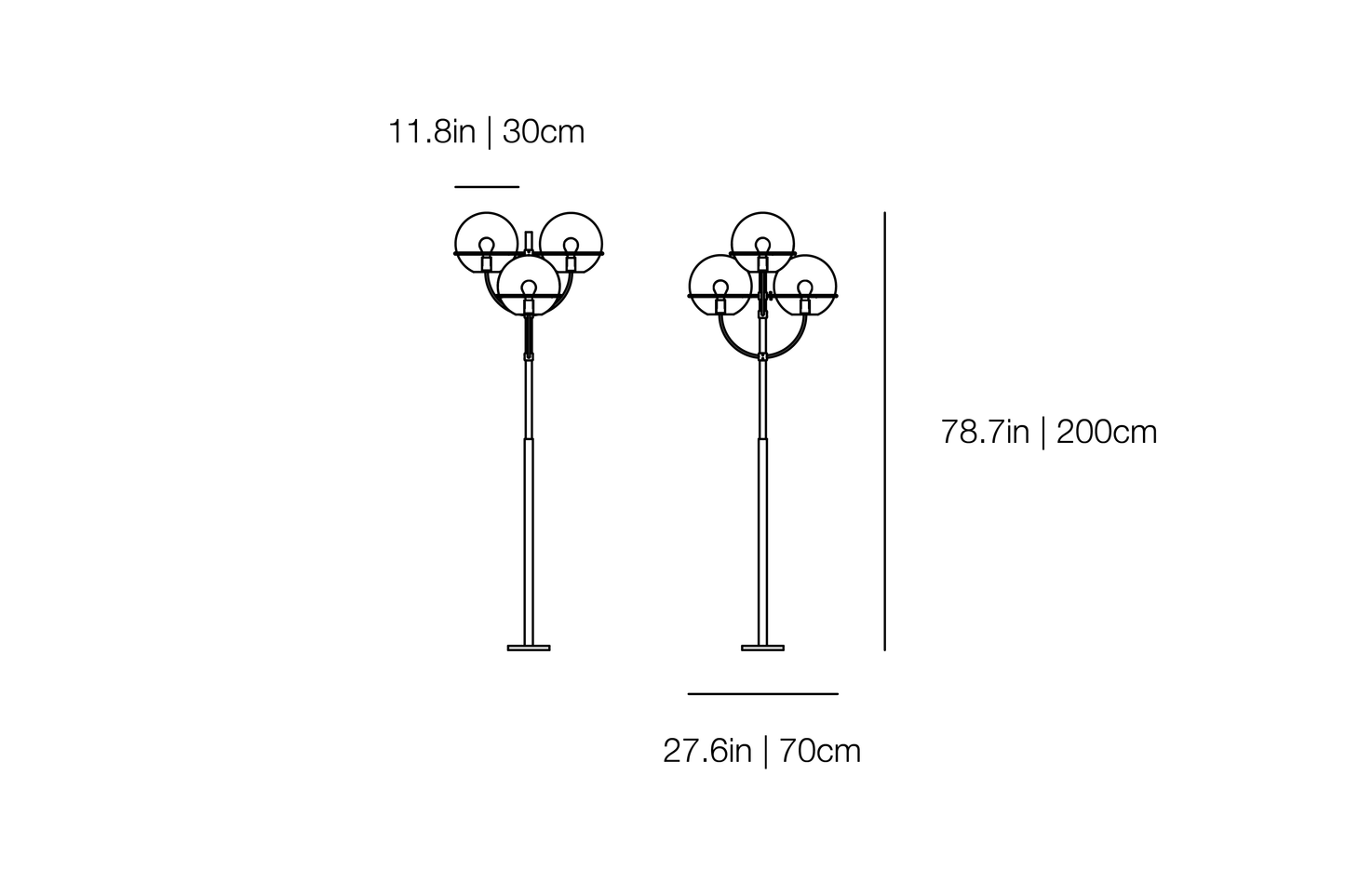 Lyndon 350M - Outdoor Floor Lamp | Oluce | JANGEORGe Interiors & Furniture