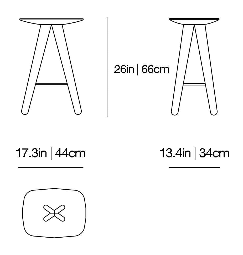 Ics Stool | Poliform | JANGEORGe Interior Design