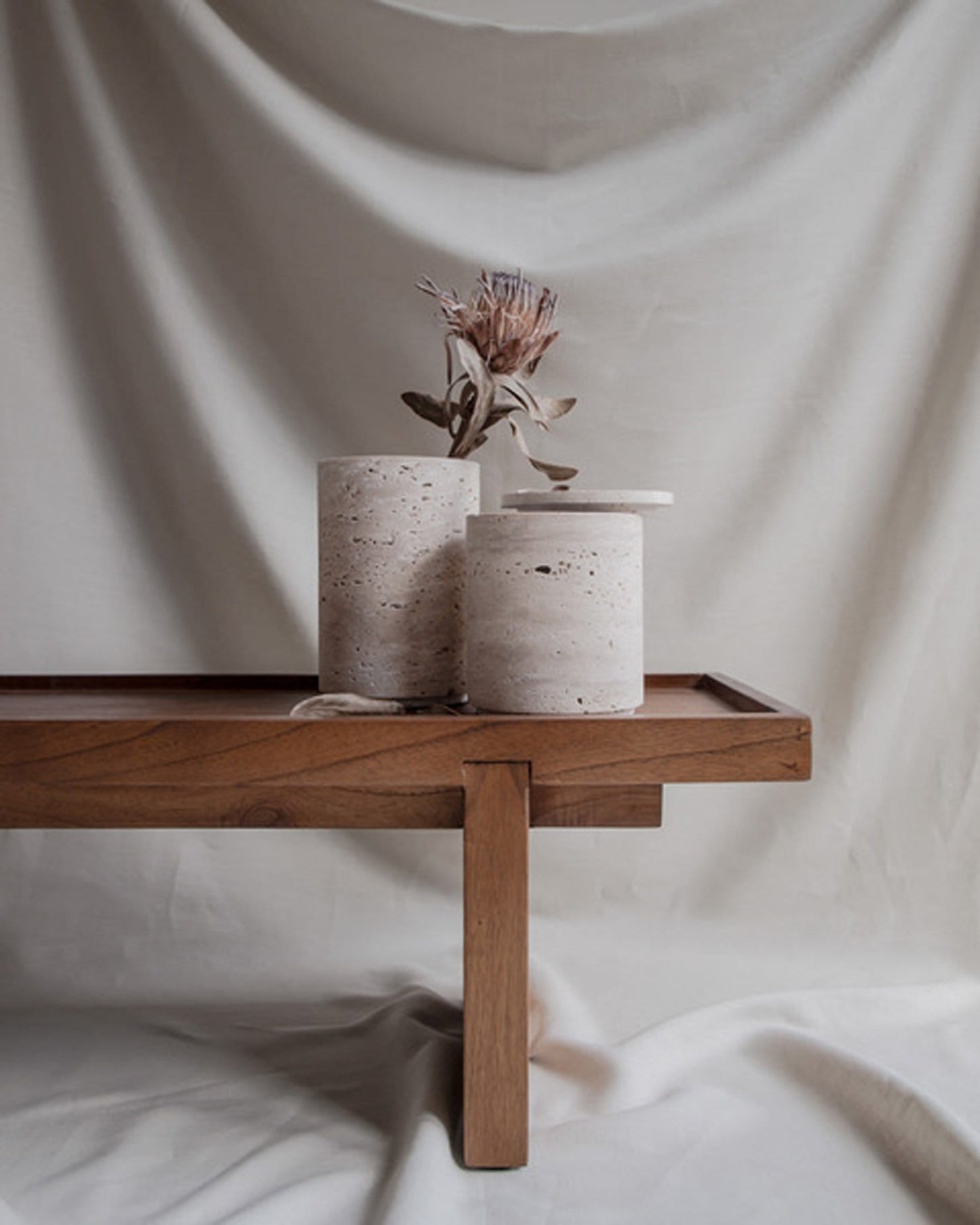 Bicci De' Medici Travertine Vase | Studio Waow | JANGEORGe Interior Design