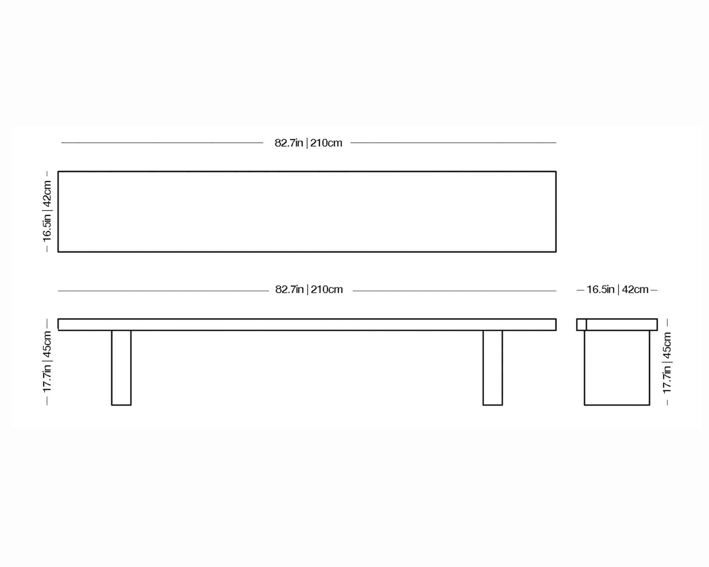 Tommaso Bench and Table | Zeus | JANGEORGe Interior Design