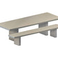 Tommaso Outdoor Bench and Table | Zeus | JANGEORGe Interior Design