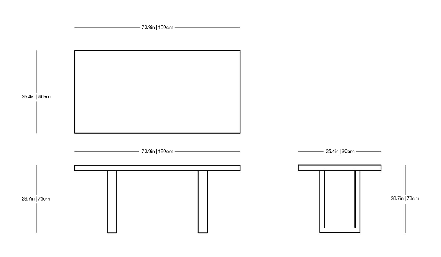 Tommaso Outdoor Bench and Table | Zeus | JANGEORGe Interior Design