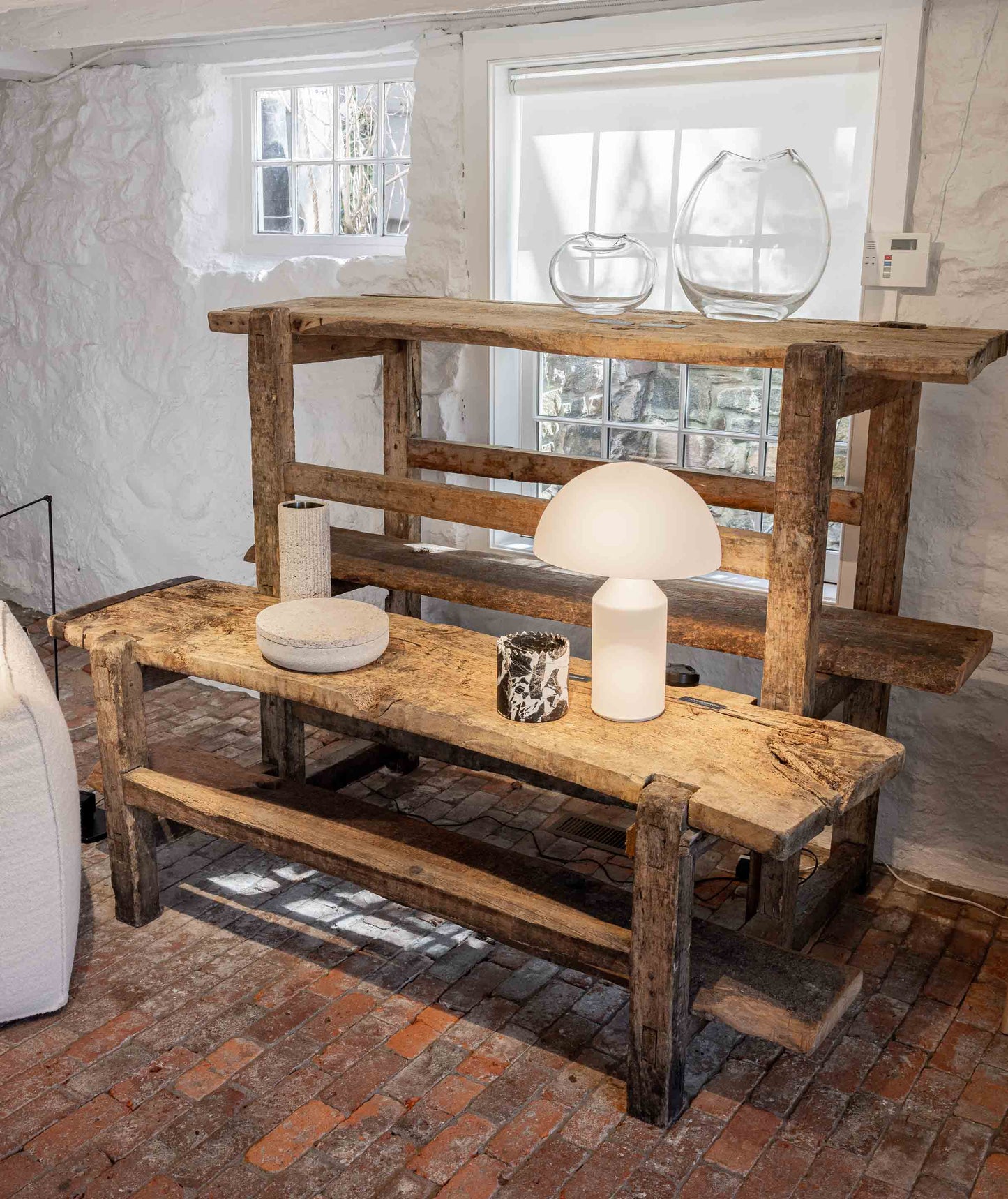 Antique Oak Storage Shelving Unit - JANGEORGe Interiors & Furniture