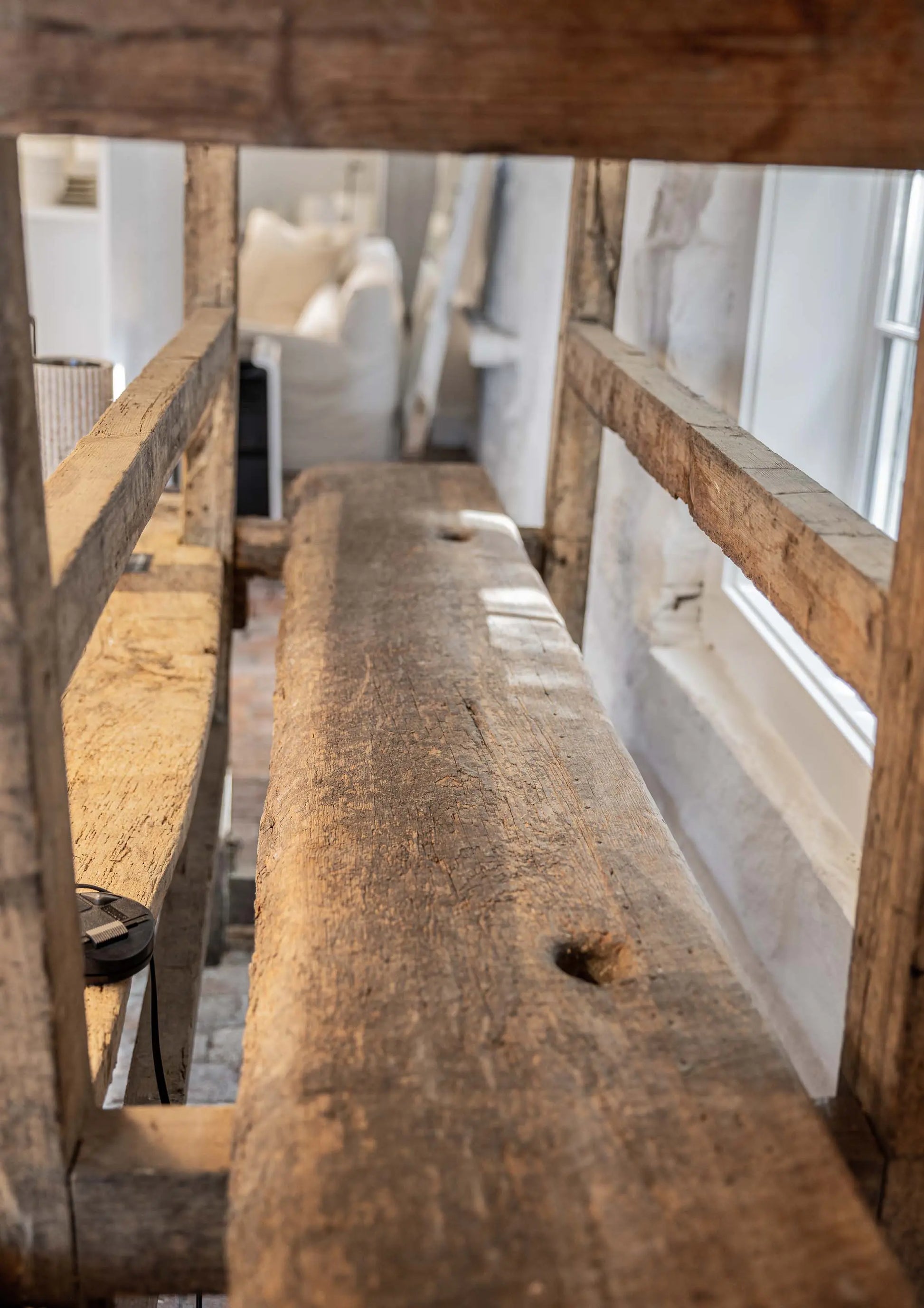 Antique Oak Storage Shelving Unit - JANGEORGe Interiors & Furniture