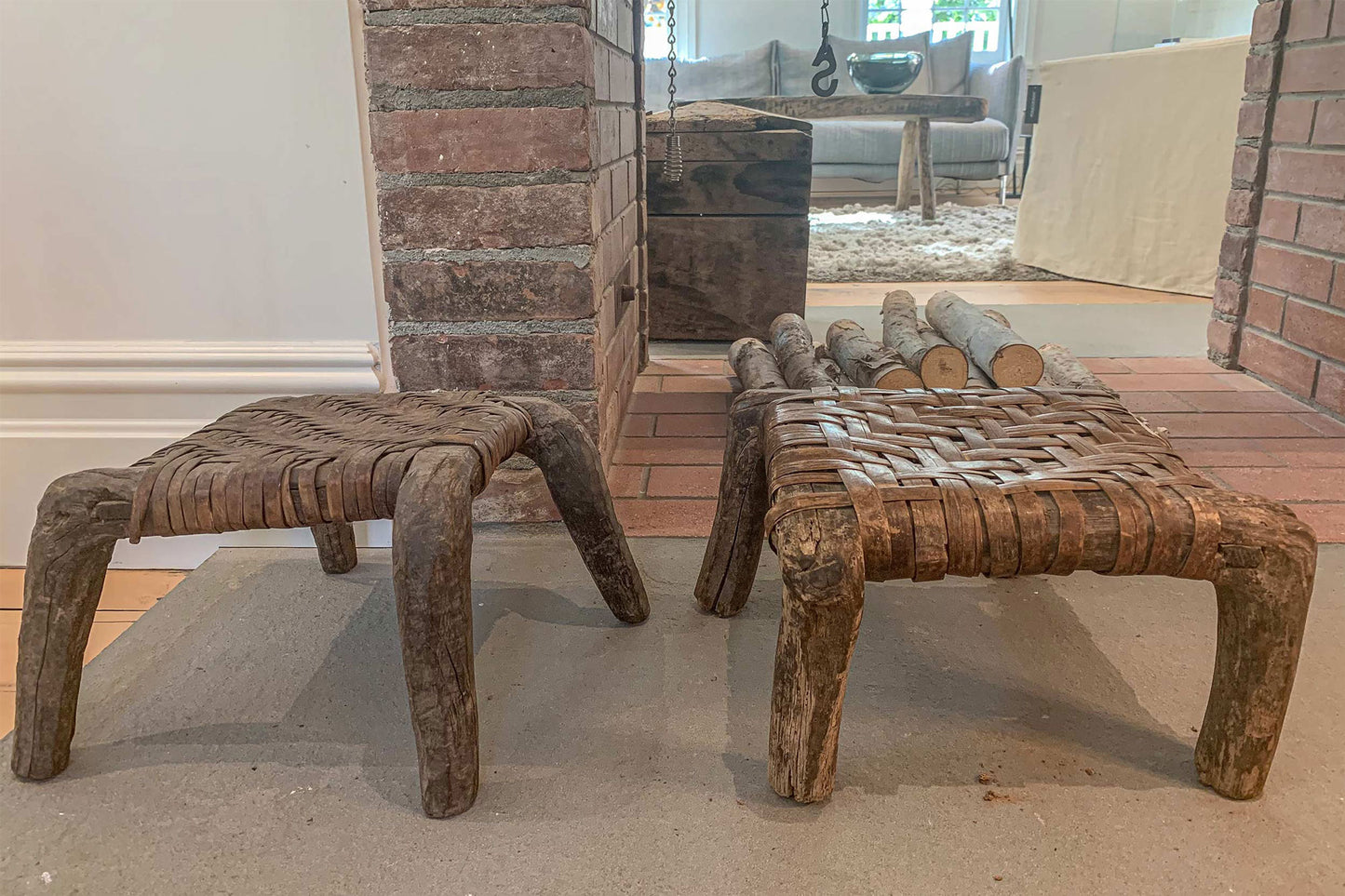 JANGEORGe Interiors & Furniture Antique Pair of 18th Century Japanese Stools