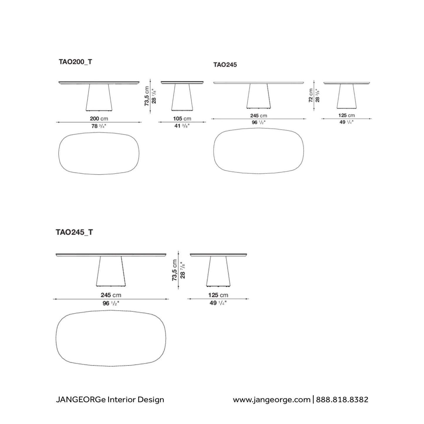 JANGEORGe Interiors & Furniture B&B Italia Allure O Dining Table