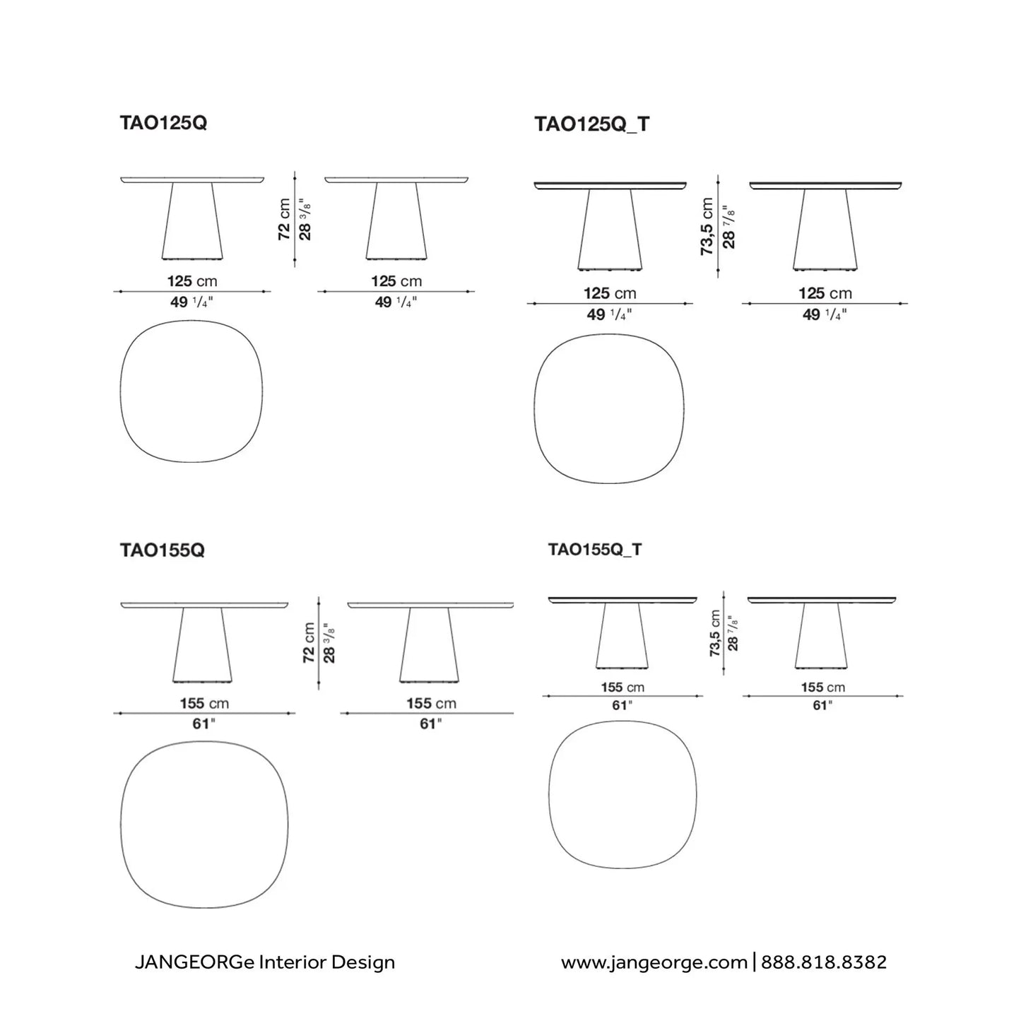 JANGEORGe Interiors & Furniture B&B Italia Allure O Dining Table