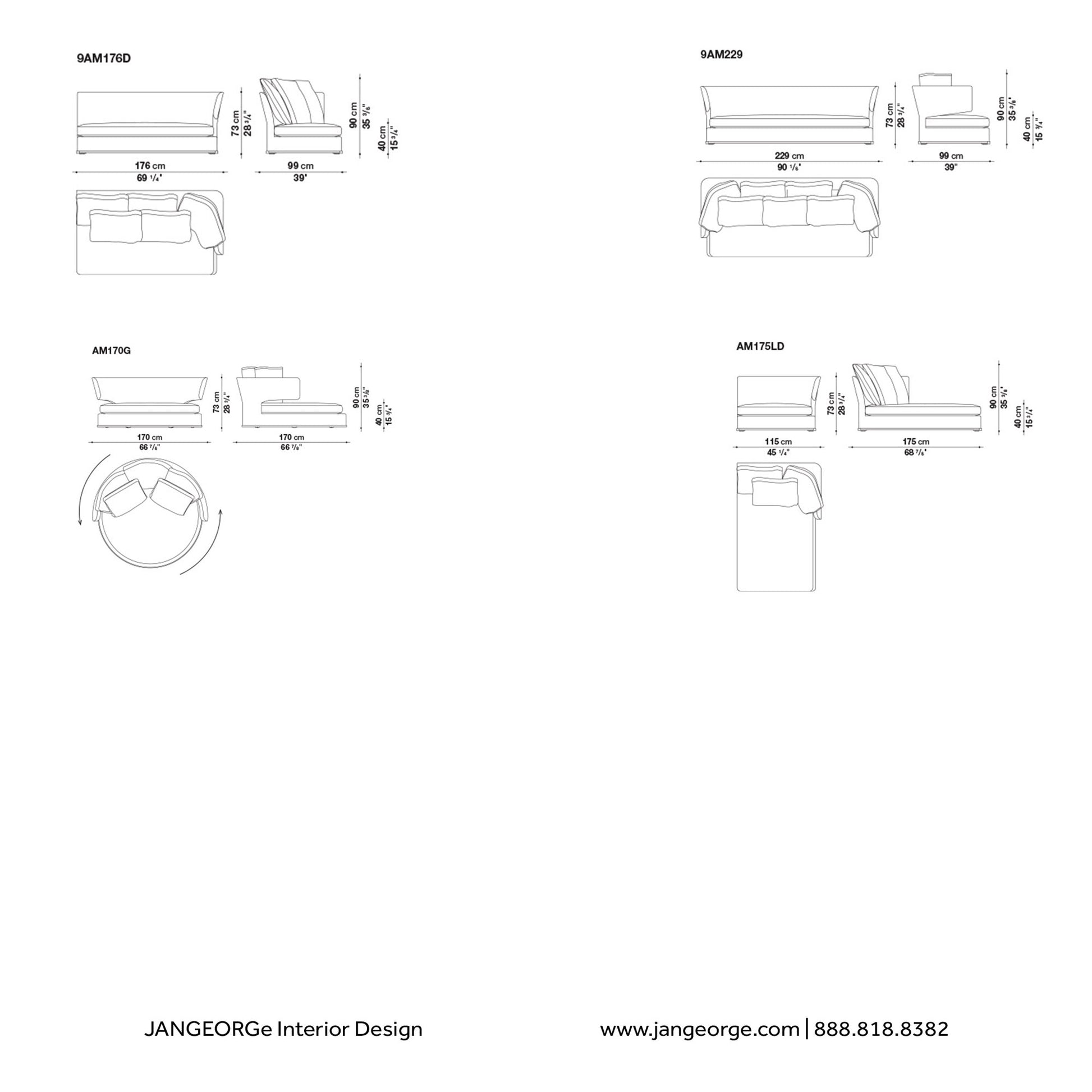 JANGEORGe Interiors & Furniture B&B Italia Amoenus Soft Sofa