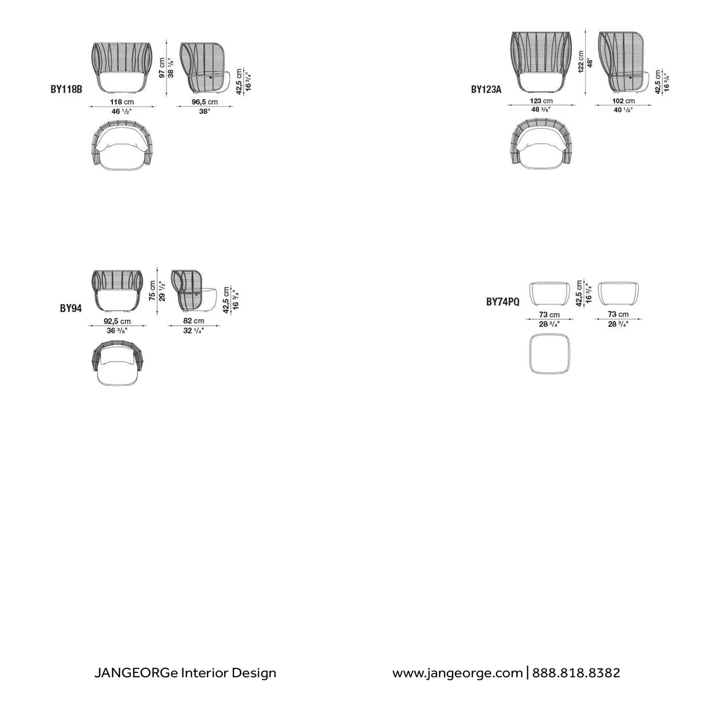 JANGEORGe Interiors & Furniture B&B Italia Bay Armchair