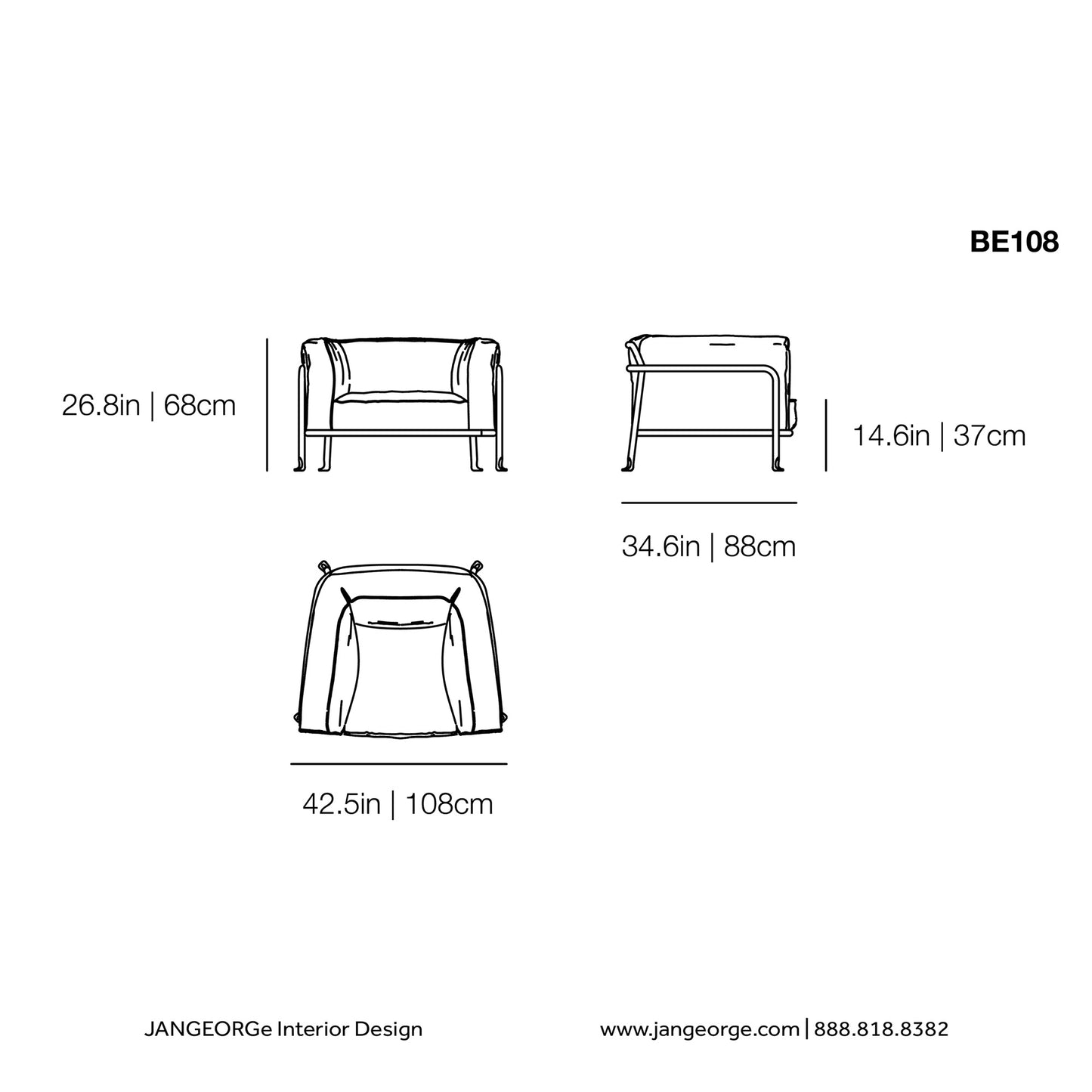 JANGEORGe Interiors & Furniture B&B Italia Borea Outdoor Armchair